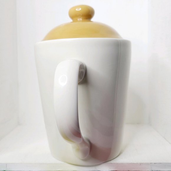 **Like New** Tim Hortons 2006 Honey Tea Pot w Lid Porcelain Two Cup Pot Embossed - Picture 4 of 8